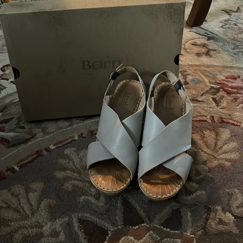 Børn Emmy Light Gray Wedge Sandals